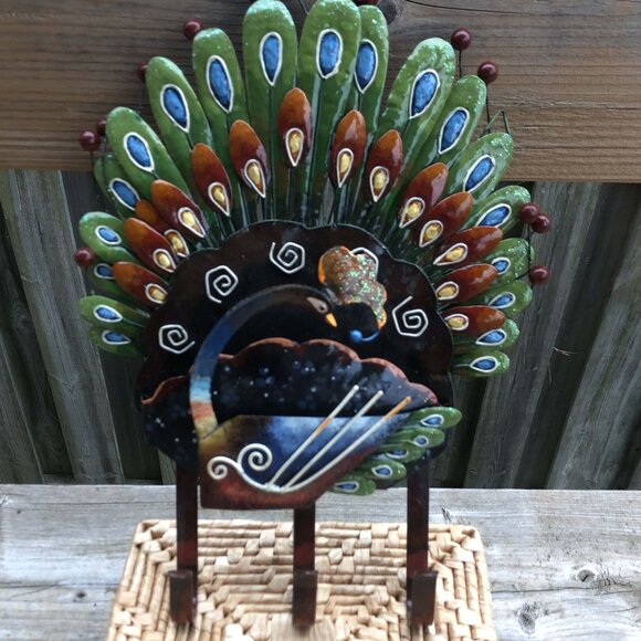 Peacock Letter Holder | Key Holder - Picture 2 of 2